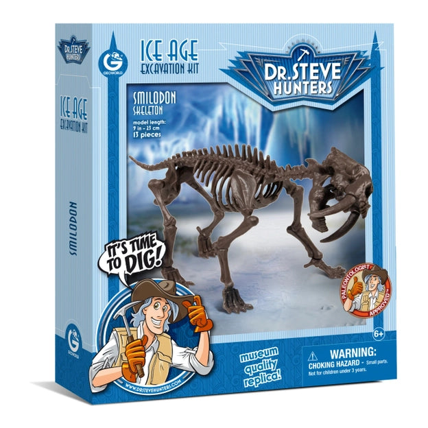 Geoworld Ice Age Excavation Kit - Smilodon Skeleton