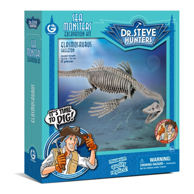 Geoworld Sea Monsters Excavation Kit - Elasmosaurus Skeleton